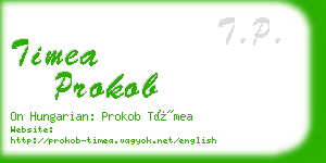 timea prokob business card